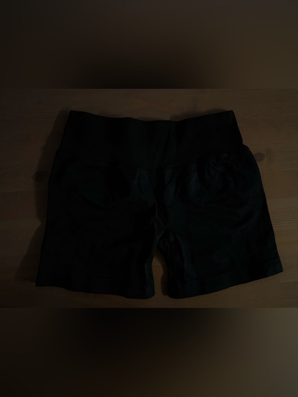 Women's Black High-Waist Performance Shorts (Scrunch butt)